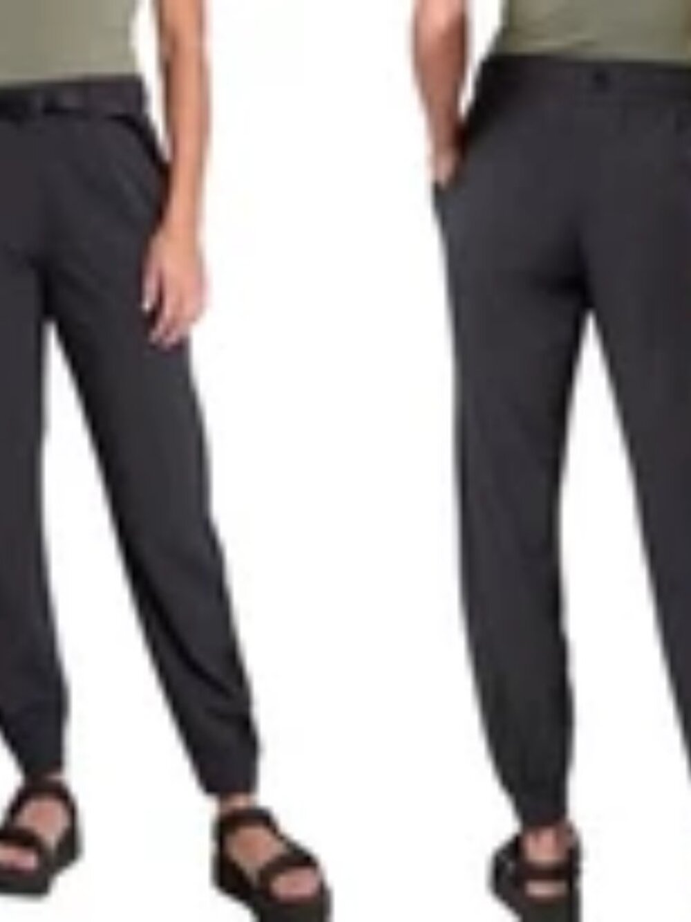 Athleta Women’s size 10 Quest Jogger Pants with Mesh Side Panel black zip pocket